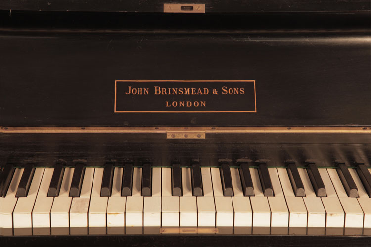 Brinsmead piano manufacturers logo on fall