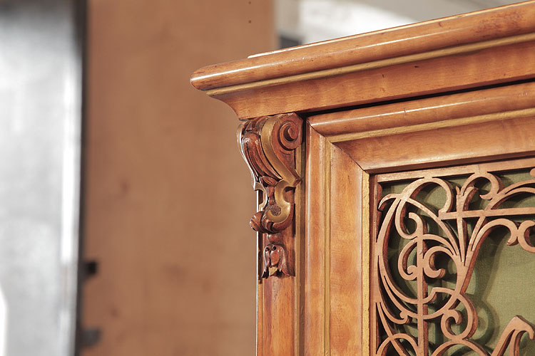 Bechstein pilaster carved detail with gilt accents