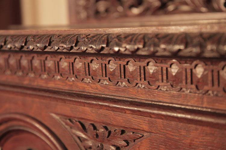 Francke carved strapwork on cabinet top