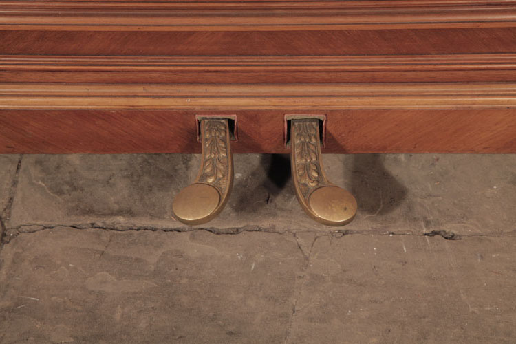 Gast piano pedals with foliage decoration
