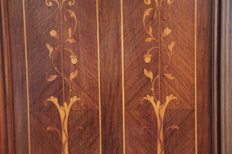 Gast  side panel with arabesque inlay of scrolling foliage