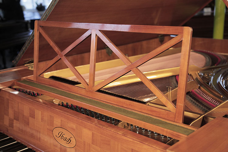 Ibach openwork music desk in a criss cross design  
