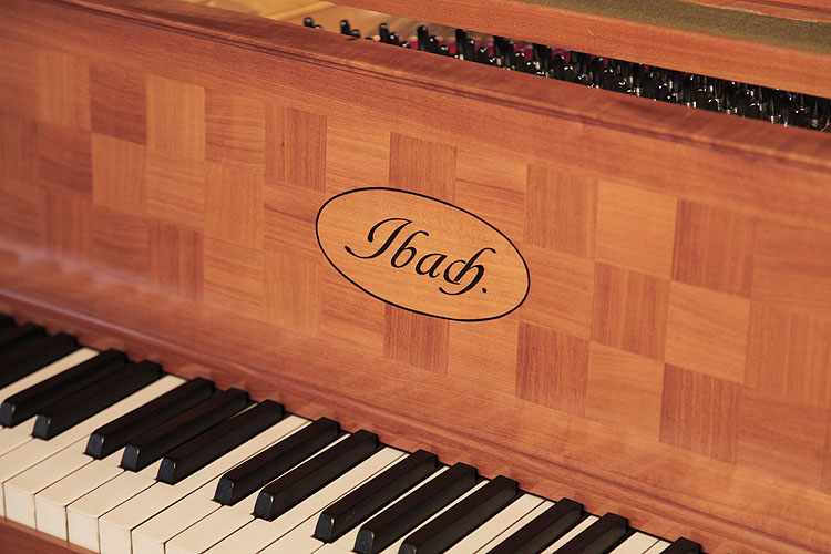 Ibach manufacturers name inlaid on fall