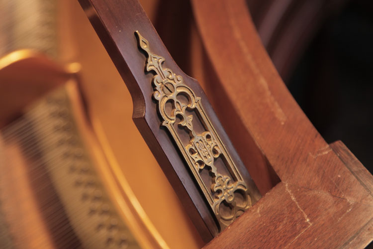 Schiedmayer ornate filigree brass hinge