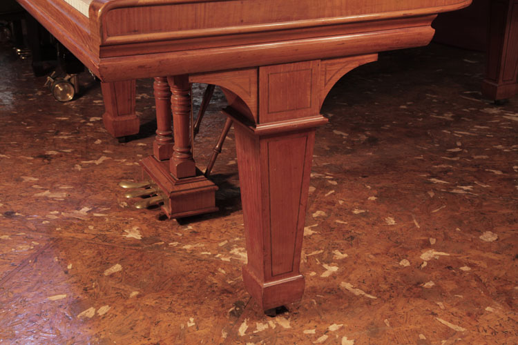 	
Steinway Model B spade leg with stringing inlay accents 