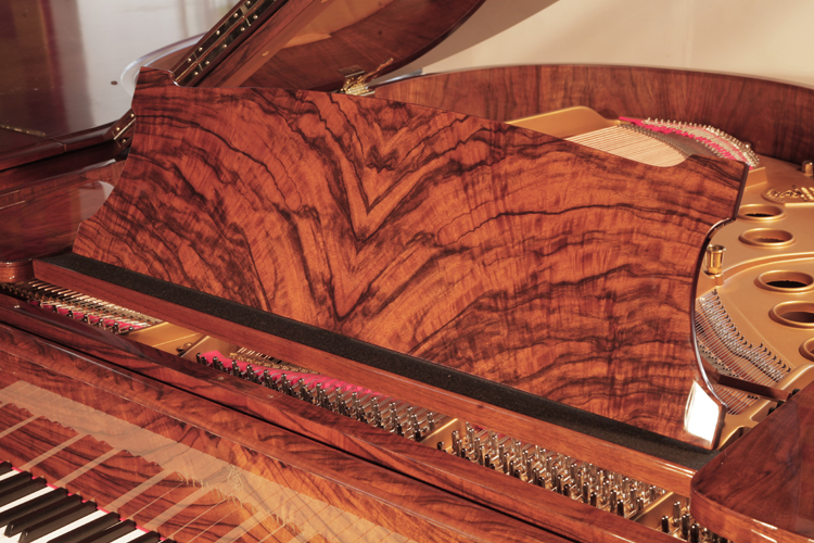 Steinway   piano music desk in  figured walnut