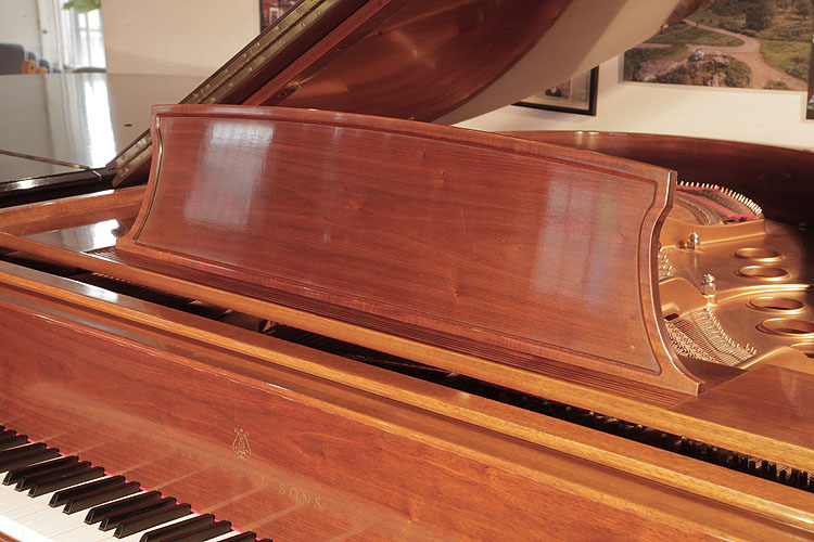 Steinway   piano music desk in matched yew