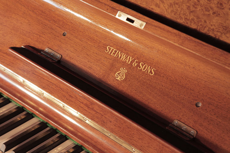 Steinway manufacturer's name on fall