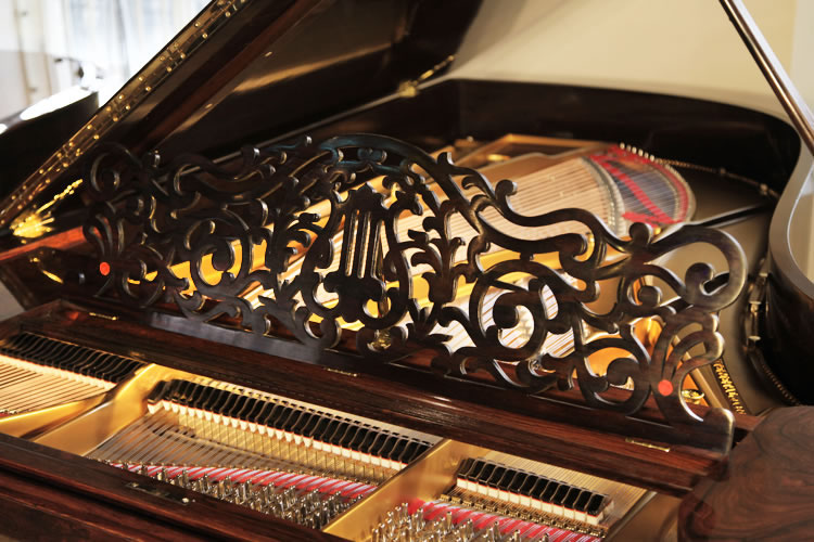 Steinway filigree piano music desk in a filigree arabesque design