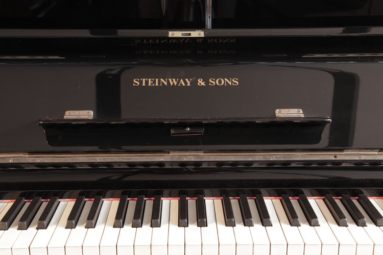 Steinway  manufacturer's name on fall 