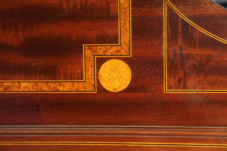 Detail of piano cabinet inlay