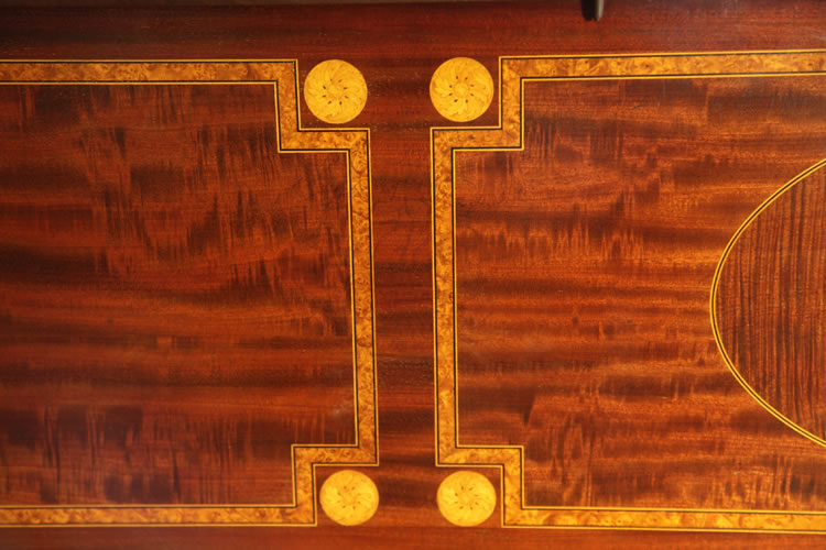 Detail of piano cabinet inlay