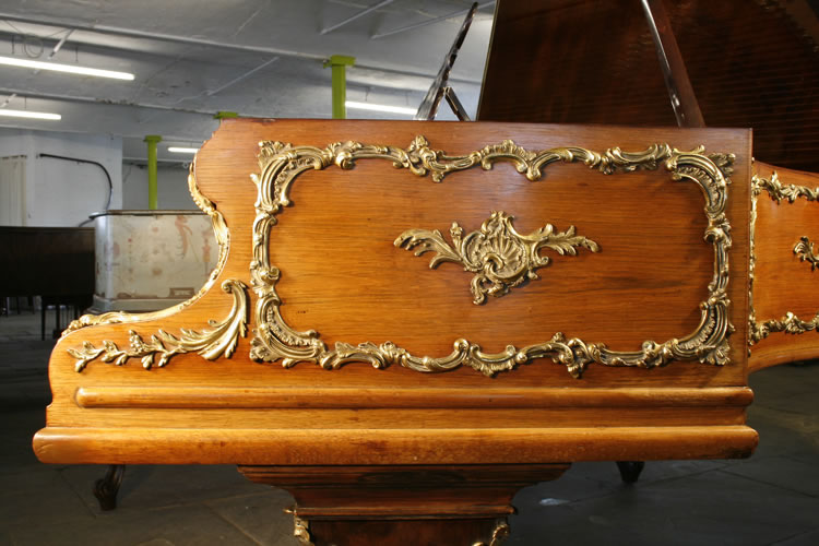 Bechstein piano cheek with extravagant, ormolu detail