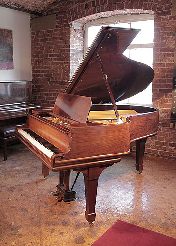 The Golden Age of Pianos. Restored, 1906, Steinway Model O grand piano for sale with a mahogany case and spade legs